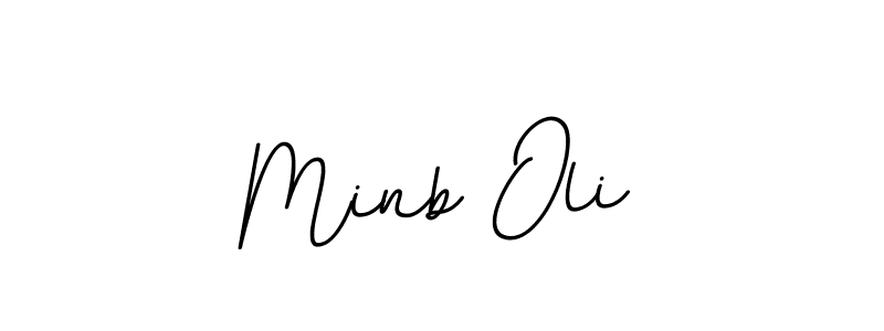 The best way (BallpointsItalic-DORy9) to make a short signature is to pick only two or three words in your name. The name Minb Oli include a total of six letters. For converting this name. Minb Oli signature style 11 images and pictures png