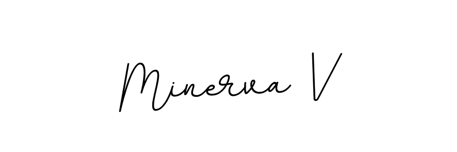 It looks lik you need a new signature style for name Minerva V. Design unique handwritten (BallpointsItalic-DORy9) signature with our free signature maker in just a few clicks. Minerva V signature style 11 images and pictures png