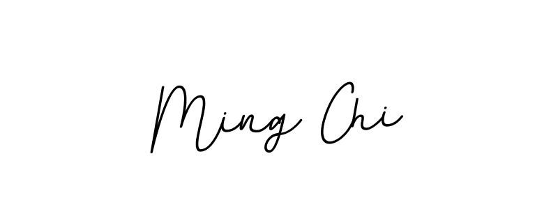 How to make Ming Chi name signature. Use BallpointsItalic-DORy9 style for creating short signs online. This is the latest handwritten sign. Ming Chi signature style 11 images and pictures png
