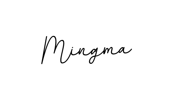 Use a signature maker to create a handwritten signature online. With this signature software, you can design (BallpointsItalic-DORy9) your own signature for name Mingma. Mingma signature style 11 images and pictures png