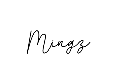 Mingz stylish signature style. Best Handwritten Sign (BallpointsItalic-DORy9) for my name. Handwritten Signature Collection Ideas for my name Mingz. Mingz signature style 11 images and pictures png