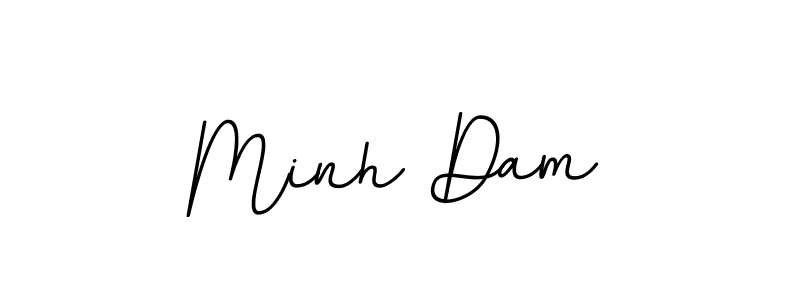 Design your own signature with our free online signature maker. With this signature software, you can create a handwritten (BallpointsItalic-DORy9) signature for name Minh Dam. Minh Dam signature style 11 images and pictures png