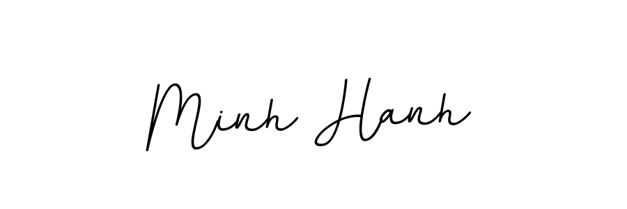 Make a beautiful signature design for name Minh Hanh. With this signature (BallpointsItalic-DORy9) style, you can create a handwritten signature for free. Minh Hanh signature style 11 images and pictures png