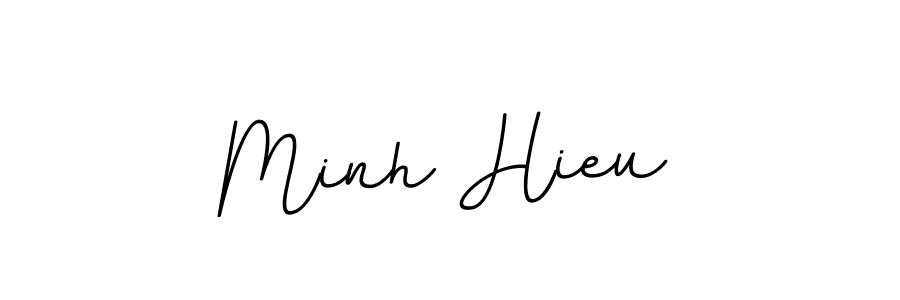 You should practise on your own different ways (BallpointsItalic-DORy9) to write your name (Minh Hieu) in signature. don't let someone else do it for you. Minh Hieu signature style 11 images and pictures png