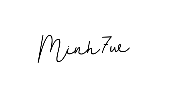 How to make Minh7w name signature. Use BallpointsItalic-DORy9 style for creating short signs online. This is the latest handwritten sign. Minh7w signature style 11 images and pictures png