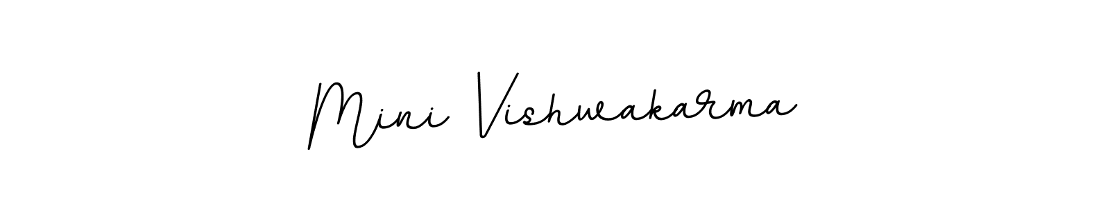 Make a beautiful signature design for name Mini Vishwakarma. With this signature (BallpointsItalic-DORy9) style, you can create a handwritten signature for free. Mini Vishwakarma signature style 11 images and pictures png