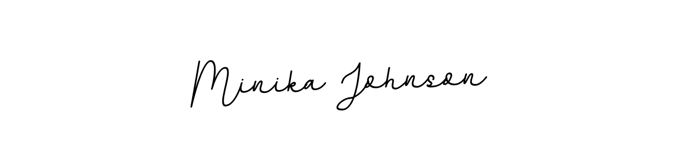 Similarly BallpointsItalic-DORy9 is the best handwritten signature design. Signature creator online .You can use it as an online autograph creator for name Minika Johnson. Minika Johnson signature style 11 images and pictures png