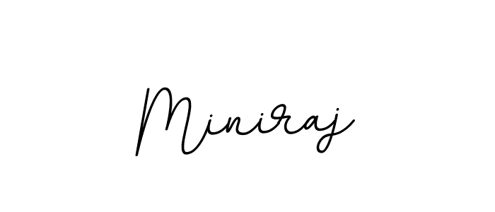 Make a beautiful signature design for name Miniraj. With this signature (BallpointsItalic-DORy9) style, you can create a handwritten signature for free. Miniraj signature style 11 images and pictures png