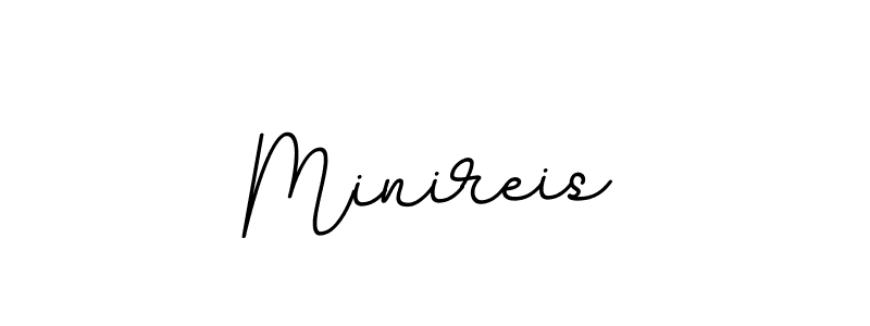 Make a beautiful signature design for name Minireis. With this signature (BallpointsItalic-DORy9) style, you can create a handwritten signature for free. Minireis signature style 11 images and pictures png