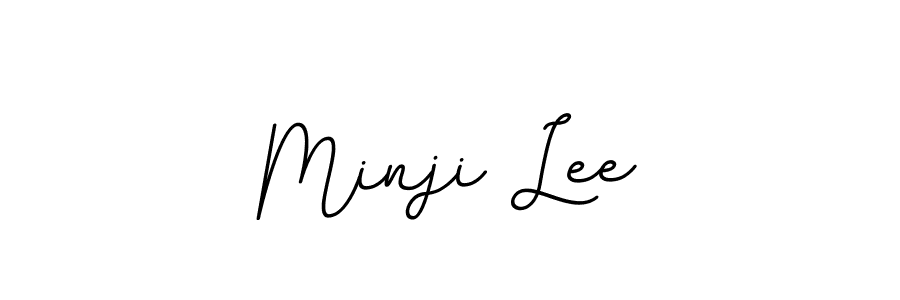 Design your own signature with our free online signature maker. With this signature software, you can create a handwritten (BallpointsItalic-DORy9) signature for name Minji Lee. Minji Lee signature style 11 images and pictures png