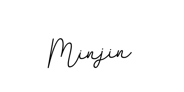 You should practise on your own different ways (BallpointsItalic-DORy9) to write your name (Minjin) in signature. don't let someone else do it for you. Minjin signature style 11 images and pictures png