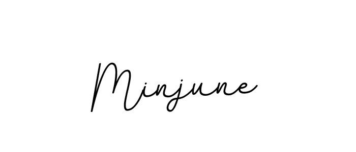 The best way (BallpointsItalic-DORy9) to make a short signature is to pick only two or three words in your name. The name Minjune include a total of six letters. For converting this name. Minjune signature style 11 images and pictures png