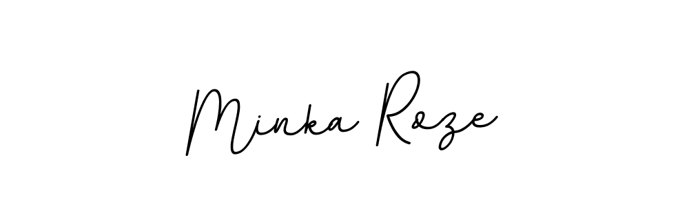 Create a beautiful signature design for name Minka Roze. With this signature (BallpointsItalic-DORy9) fonts, you can make a handwritten signature for free. Minka Roze signature style 11 images and pictures png