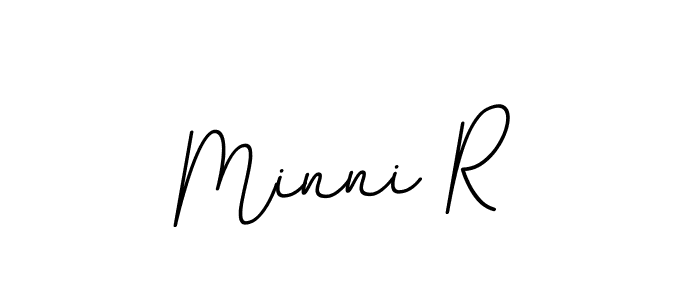 Make a beautiful signature design for name Minni R. Use this online signature maker to create a handwritten signature for free. Minni R signature style 11 images and pictures png