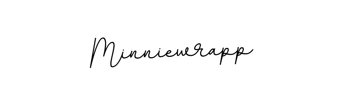 Make a beautiful signature design for name Minniewrapp. With this signature (BallpointsItalic-DORy9) style, you can create a handwritten signature for free. Minniewrapp signature style 11 images and pictures png