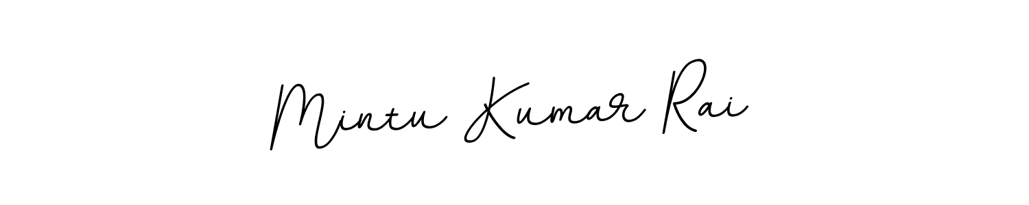 Create a beautiful signature design for name Mintu Kumar Rai. With this signature (BallpointsItalic-DORy9) fonts, you can make a handwritten signature for free. Mintu Kumar Rai signature style 11 images and pictures png