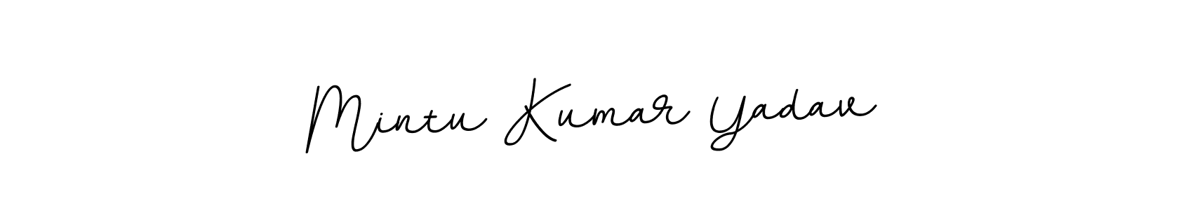 Make a beautiful signature design for name Mintu Kumar Yadav. With this signature (BallpointsItalic-DORy9) style, you can create a handwritten signature for free. Mintu Kumar Yadav signature style 11 images and pictures png