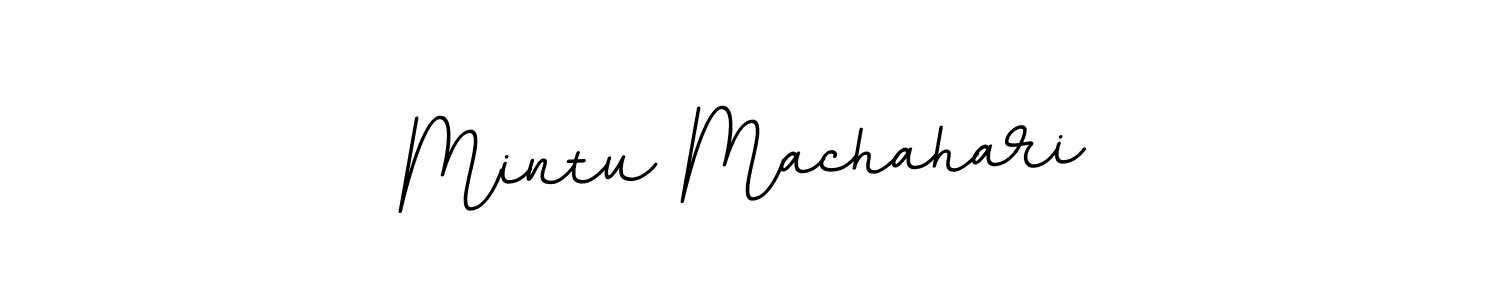 Design your own signature with our free online signature maker. With this signature software, you can create a handwritten (BallpointsItalic-DORy9) signature for name Mintu Machahari. Mintu Machahari signature style 11 images and pictures png