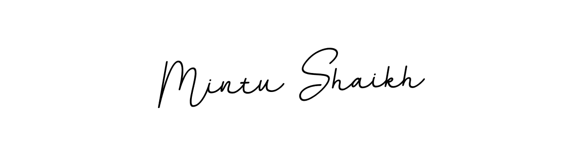 Create a beautiful signature design for name Mintu Shaikh. With this signature (BallpointsItalic-DORy9) fonts, you can make a handwritten signature for free. Mintu Shaikh signature style 11 images and pictures png