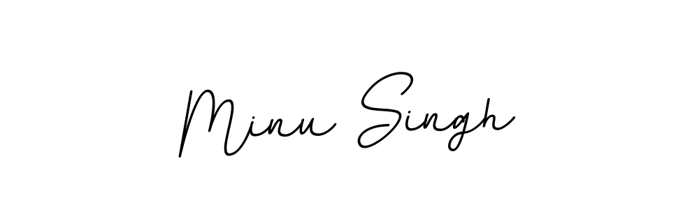 Create a beautiful signature design for name Minu Singh. With this signature (BallpointsItalic-DORy9) fonts, you can make a handwritten signature for free. Minu Singh signature style 11 images and pictures png