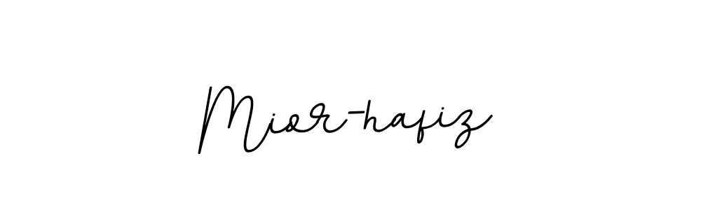 Use a signature maker to create a handwritten signature online. With this signature software, you can design (BallpointsItalic-DORy9) your own signature for name Mior-hafiz. Mior-hafiz signature style 11 images and pictures png