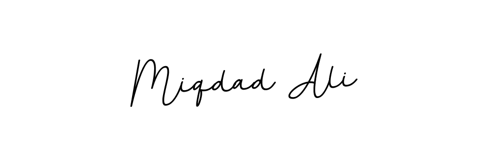 The best way (BallpointsItalic-DORy9) to make a short signature is to pick only two or three words in your name. The name Miqdad Ali include a total of six letters. For converting this name. Miqdad Ali signature style 11 images and pictures png