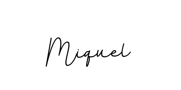 Make a beautiful signature design for name Miquel. With this signature (BallpointsItalic-DORy9) style, you can create a handwritten signature for free. Miquel signature style 11 images and pictures png