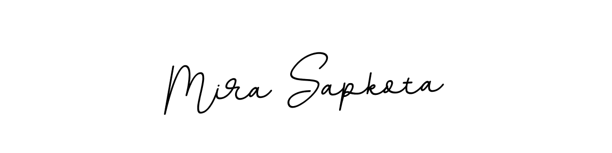 Design your own signature with our free online signature maker. With this signature software, you can create a handwritten (BallpointsItalic-DORy9) signature for name Mira Sapkota. Mira Sapkota signature style 11 images and pictures png