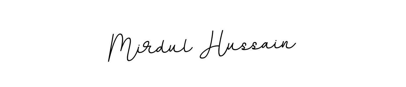 Create a beautiful signature design for name Mirdul Hussain. With this signature (BallpointsItalic-DORy9) fonts, you can make a handwritten signature for free. Mirdul Hussain signature style 11 images and pictures png