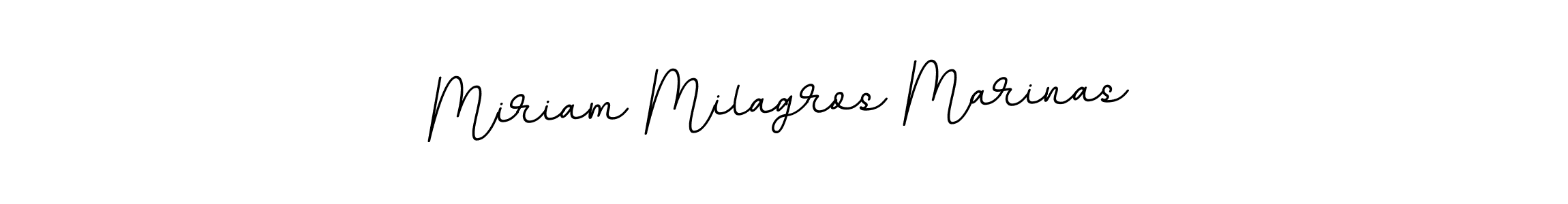 How to make Miriam Milagros Marinas name signature. Use BallpointsItalic-DORy9 style for creating short signs online. This is the latest handwritten sign. Miriam Milagros Marinas signature style 11 images and pictures png