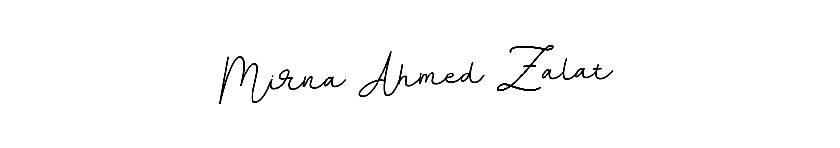 This is the best signature style for the Mirna Ahmed Zalat name. Also you like these signature font (BallpointsItalic-DORy9). Mix name signature. Mirna Ahmed Zalat signature style 11 images and pictures png