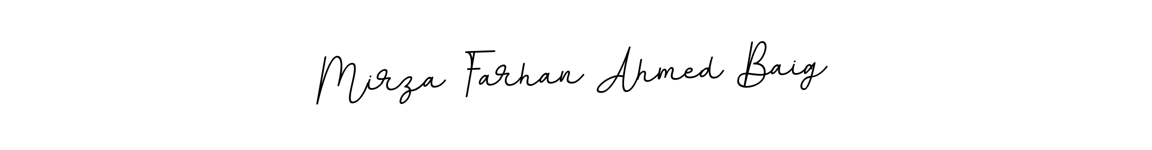 Also we have Mirza Farhan Ahmed Baig name is the best signature style. Create professional handwritten signature collection using BallpointsItalic-DORy9 autograph style. Mirza Farhan Ahmed Baig signature style 11 images and pictures png