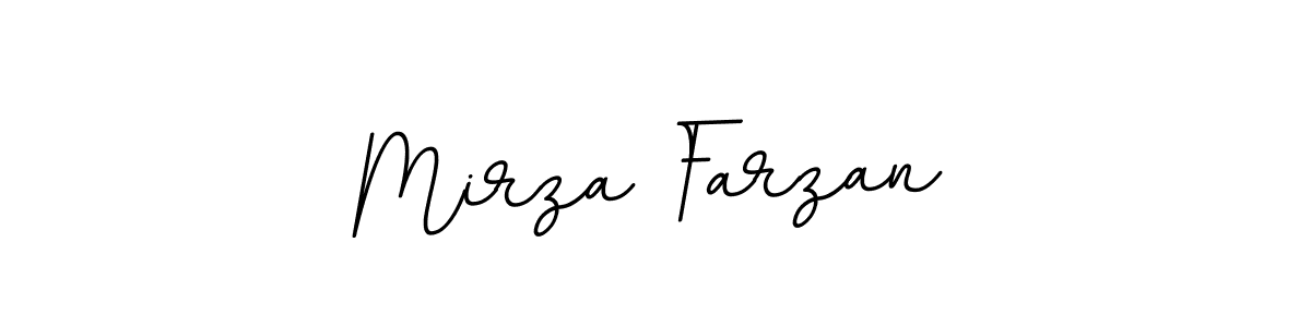 Make a beautiful signature design for name Mirza Farzan. With this signature (BallpointsItalic-DORy9) style, you can create a handwritten signature for free. Mirza Farzan signature style 11 images and pictures png