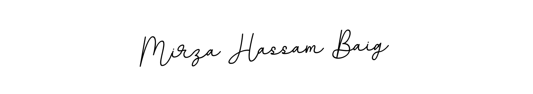 The best way (BallpointsItalic-DORy9) to make a short signature is to pick only two or three words in your name. The name Mirza Hassam Baig include a total of six letters. For converting this name. Mirza Hassam Baig signature style 11 images and pictures png