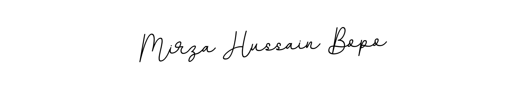 The best way (BallpointsItalic-DORy9) to make a short signature is to pick only two or three words in your name. The name Mirza Hussain Bopo include a total of six letters. For converting this name. Mirza Hussain Bopo signature style 11 images and pictures png