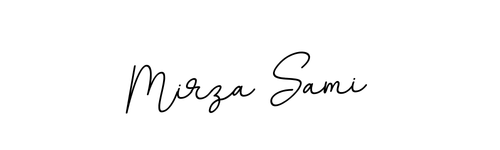 The best way (BallpointsItalic-DORy9) to make a short signature is to pick only two or three words in your name. The name Mirza Sami include a total of six letters. For converting this name. Mirza Sami signature style 11 images and pictures png
