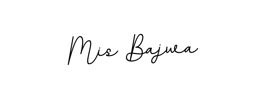 You should practise on your own different ways (BallpointsItalic-DORy9) to write your name (Mis Bajwa) in signature. don't let someone else do it for you. Mis Bajwa signature style 11 images and pictures png