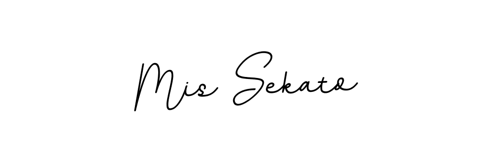 How to make Mis Sekato name signature. Use BallpointsItalic-DORy9 style for creating short signs online. This is the latest handwritten sign. Mis Sekato signature style 11 images and pictures png