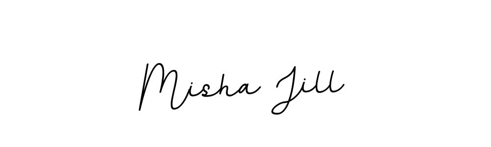 Misha Jill stylish signature style. Best Handwritten Sign (BallpointsItalic-DORy9) for my name. Handwritten Signature Collection Ideas for my name Misha Jill. Misha Jill signature style 11 images and pictures png