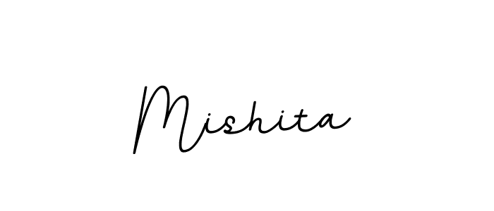 How to make Mishita name signature. Use BallpointsItalic-DORy9 style for creating short signs online. This is the latest handwritten sign. Mishita signature style 11 images and pictures png