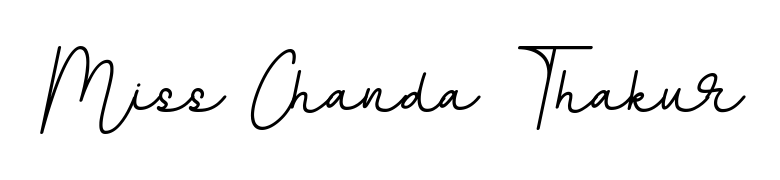 Create your official email sign-off with Miss Chanda Thakur name in BallpointsItalic-DORy9 style. Crisp, clean, and perfectly legible across all screens. Miss Chanda Thakur signature style 11 images and pictures png