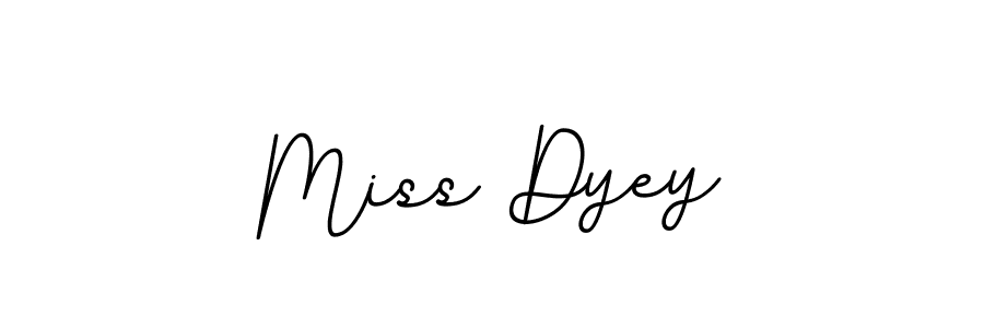 How to make Miss Dyey name signature. Use BallpointsItalic-DORy9 style for creating short signs online. This is the latest handwritten sign. Miss Dyey signature style 11 images and pictures png