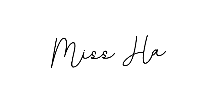 Make a beautiful signature design for name Miss Ha. With this signature (BallpointsItalic-DORy9) style, you can create a handwritten signature for free. Miss Ha signature style 11 images and pictures png
