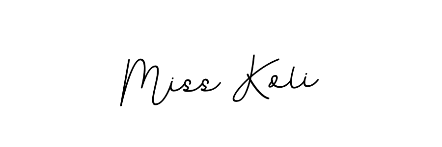 Design your own signature with our free online signature maker. With this signature software, you can create a handwritten (BallpointsItalic-DORy9) signature for name Miss Koli. Miss Koli signature style 11 images and pictures png