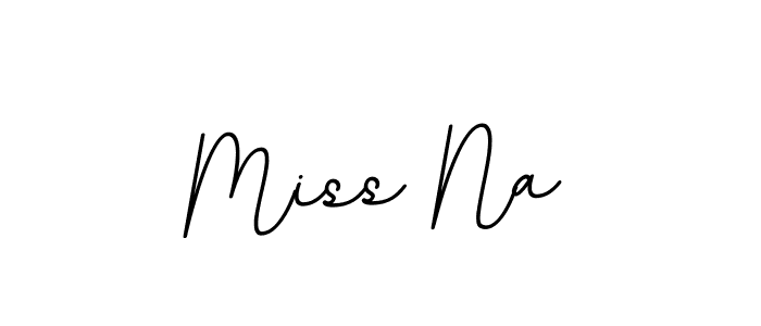 The best way (BallpointsItalic-DORy9) to make a short signature is to pick only two or three words in your name. The name Miss Na include a total of six letters. For converting this name. Miss Na signature style 11 images and pictures png
