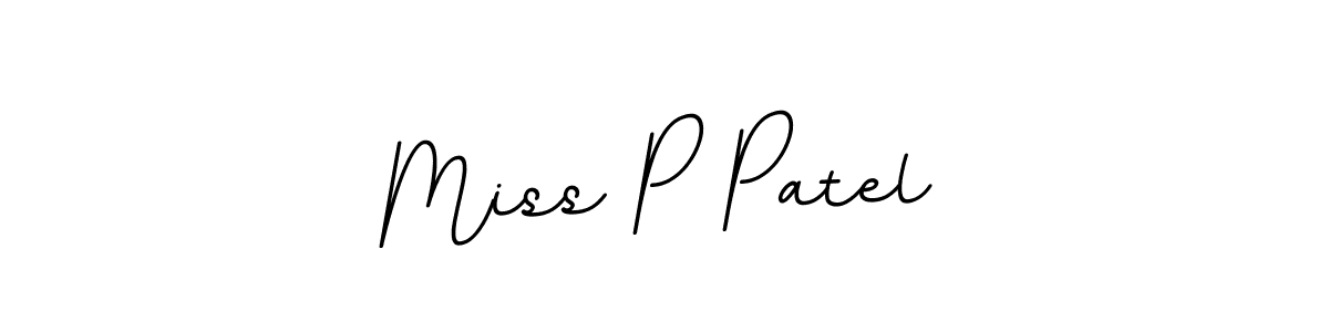 Miss P Patel stylish signature style. Best Handwritten Sign (BallpointsItalic-DORy9) for my name. Handwritten Signature Collection Ideas for my name Miss P Patel. Miss P Patel signature style 11 images and pictures png