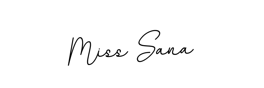 Use a signature maker to create a handwritten signature online. With this signature software, you can design (BallpointsItalic-DORy9) your own signature for name Miss Sana. Miss Sana signature style 11 images and pictures png