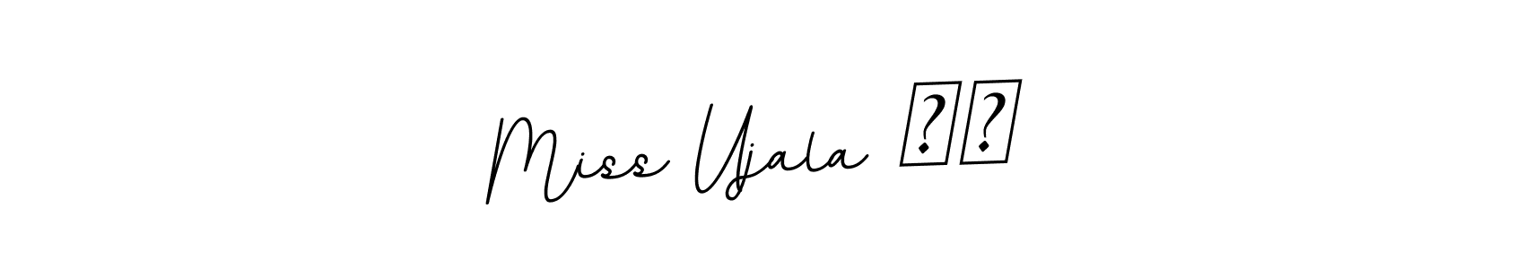 You should practise on your own different ways (BallpointsItalic-DORy9) to write your name (Miss Ujala ❤️) in signature. don't let someone else do it for you. Miss Ujala ❤️ signature style 11 images and pictures png