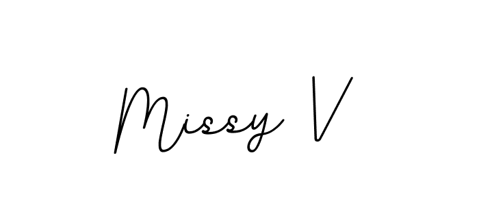 Also we have Missy V name is the best signature style. Create professional handwritten signature collection using BallpointsItalic-DORy9 autograph style. Missy V signature style 11 images and pictures png