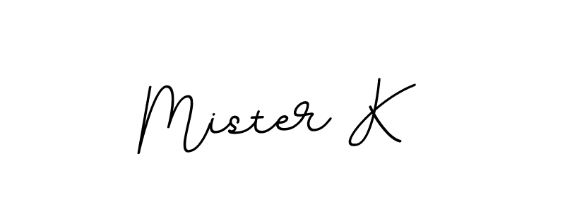 It looks lik you need a new signature style for name Mister K. Design unique handwritten (BallpointsItalic-DORy9) signature with our free signature maker in just a few clicks. Mister K signature style 11 images and pictures png